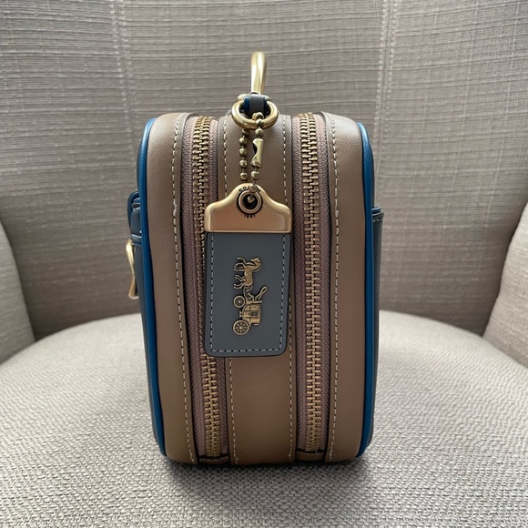 Coach Riley Lunchbox Bag In Colorblock dark denim multi - Picture 4 of 15